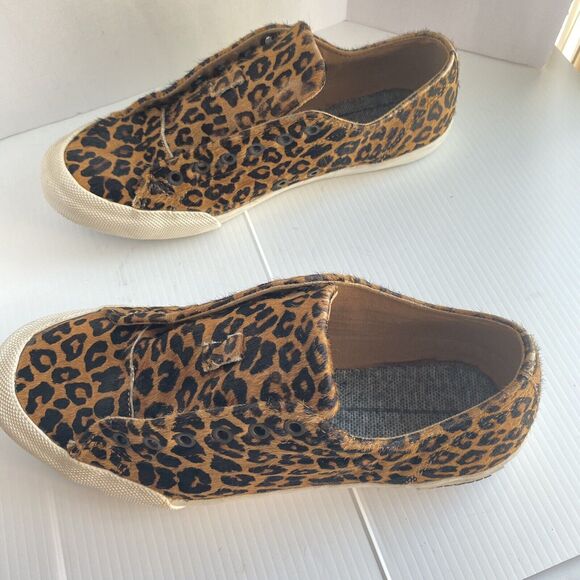 Sea Vees Montere Women' Sneaker Leopard Print  Shoes  Slip On Flats Low Top Sz 8 - Picture 2 of 8